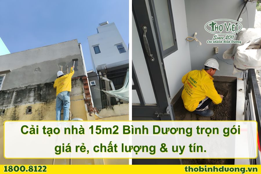 Báo giá cải tạo nhà 15m2 Bình Dương trọn gói