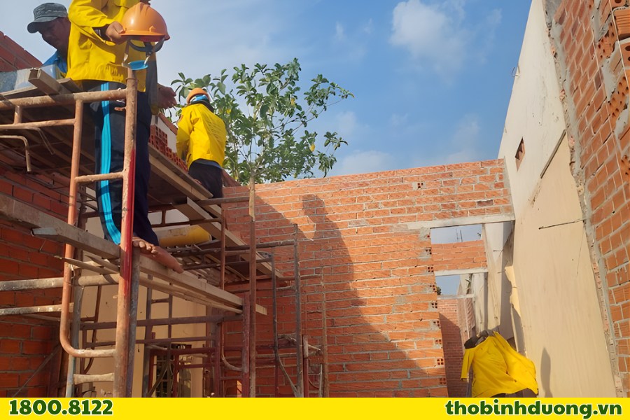 Khu vực cải tạo nhà cấp 4 cũ 3 gian