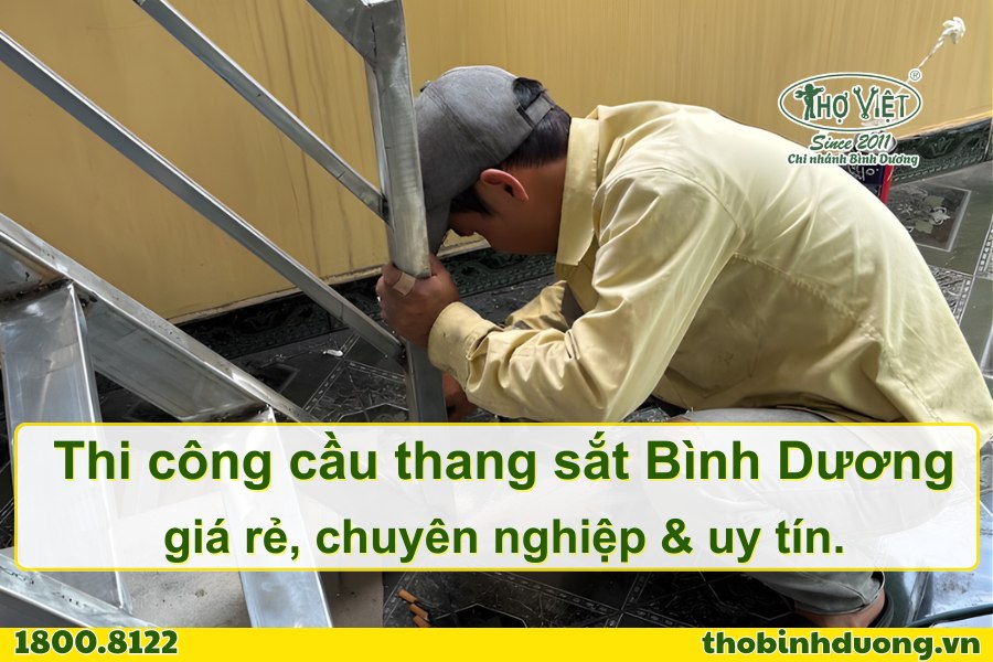 Báo giá thi công cầu thang sắt Bình Dương