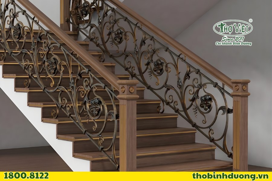 Cầu thang sắt nghệ thuật