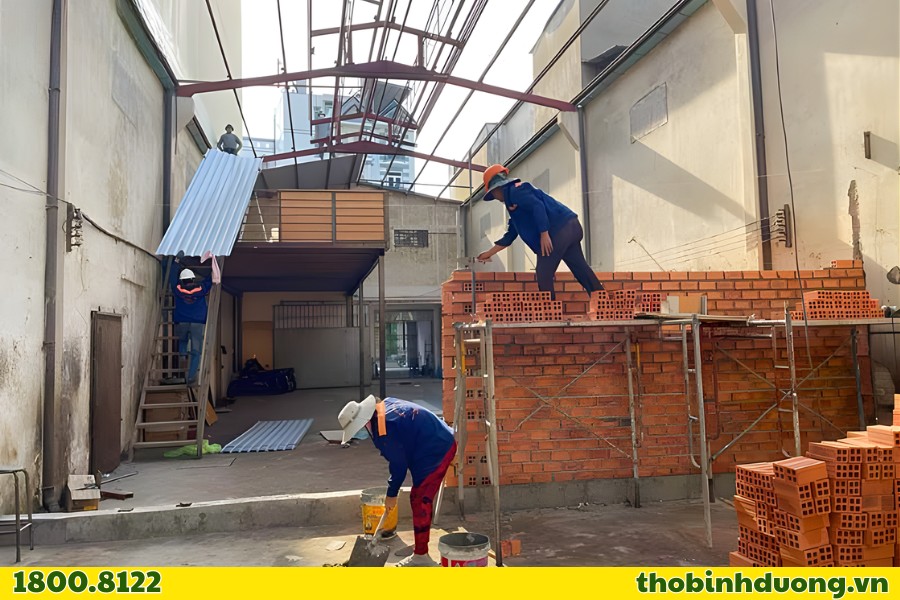 Báo giá sửa chữa nhà xưởng Bến Cát