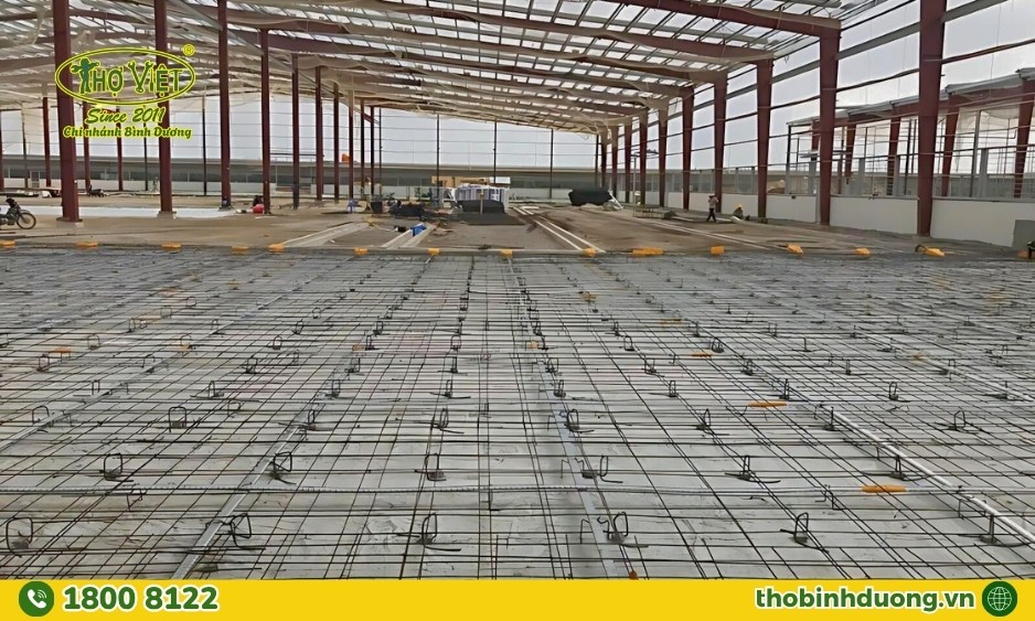 Cải tạo sửa chữa nền nhà xưởng Dĩ An