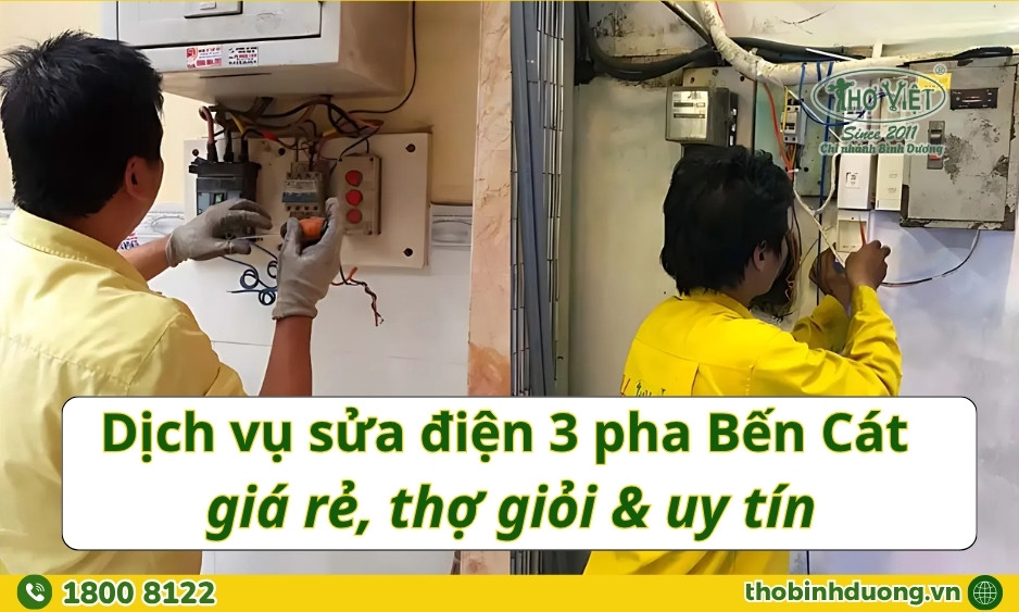 Báo giá sửa điện 3 pha Bến Cát
