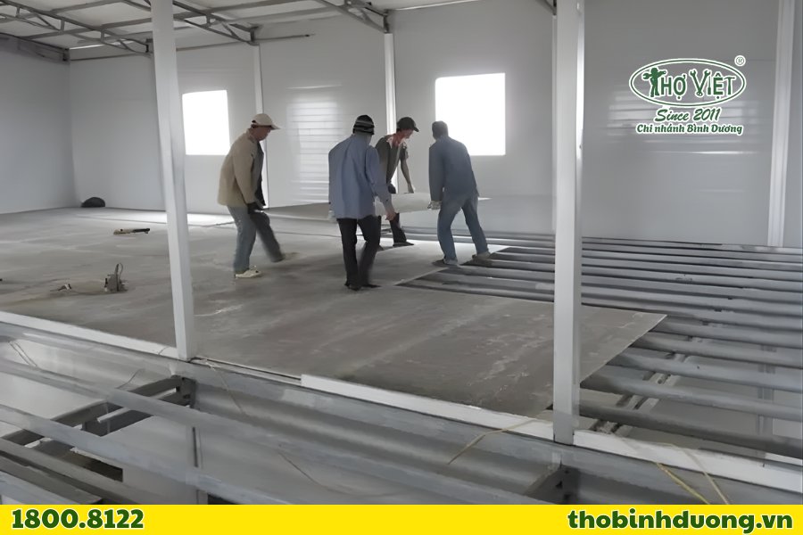 Vật liệu thi công tầng lửng phổ biến