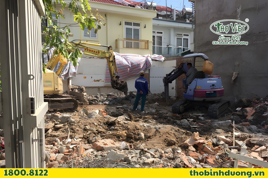 Khu vực có dịch vụ tháo dỡ nhà