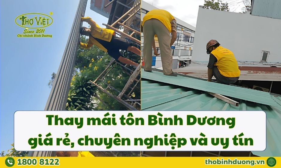Báo giá thay mái tôn Bình Dương