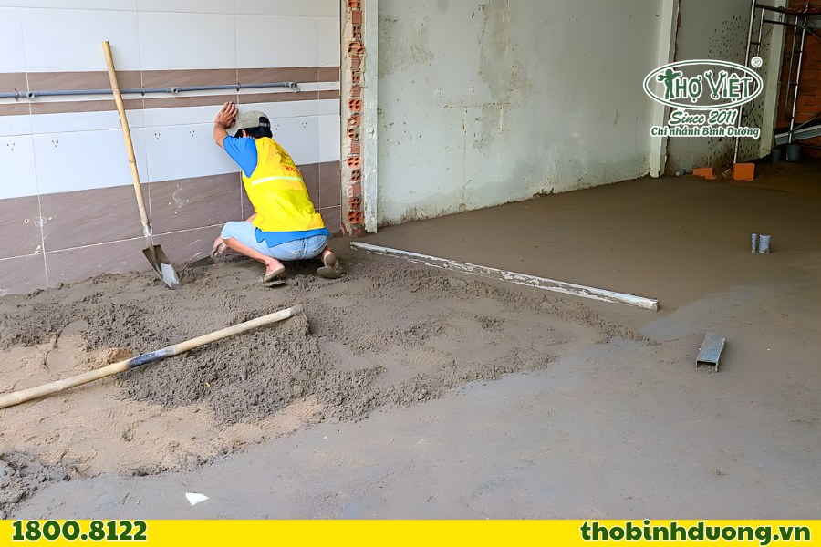 Thi công phần hoàn thiện và bề mặt biệt thự