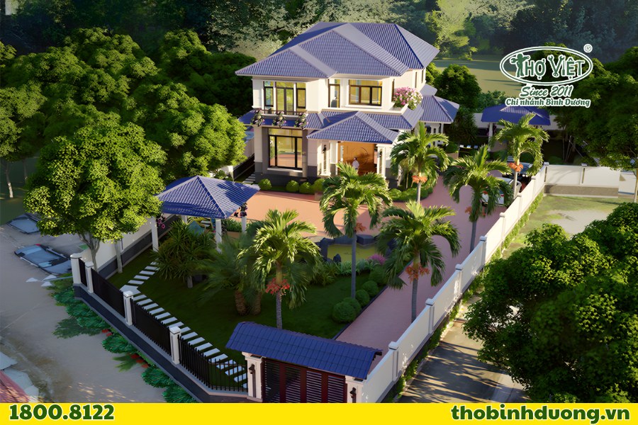 Làm cảnh quan sân vườn và ngoại thất biệt thự