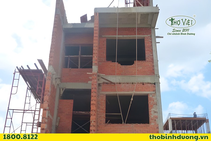 Hạng mục thi công nhà phố Bình Dương