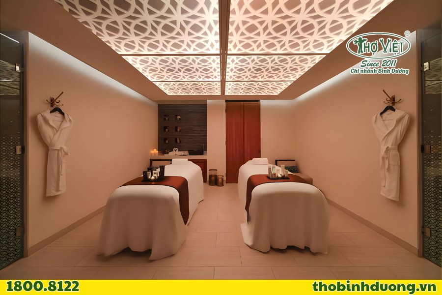 Phòng làm việc và không gian thư giãn SPA