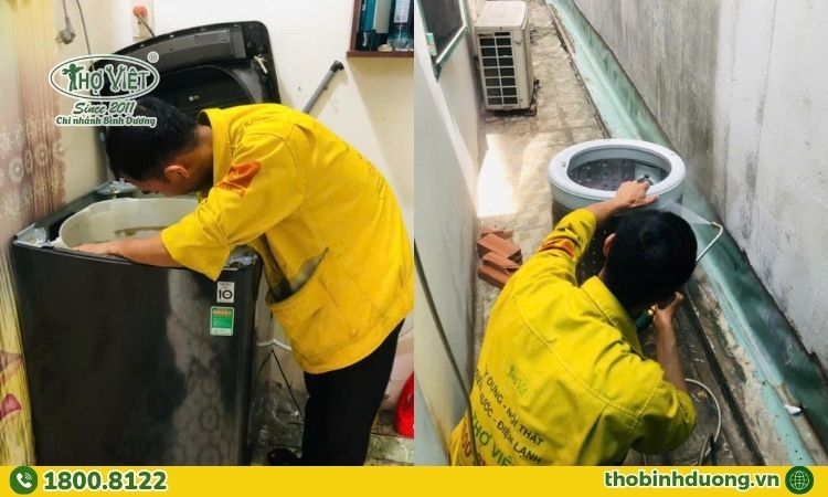 Quy trình vệ sinh máy giặt Tân Uyên chuyên nghiệp