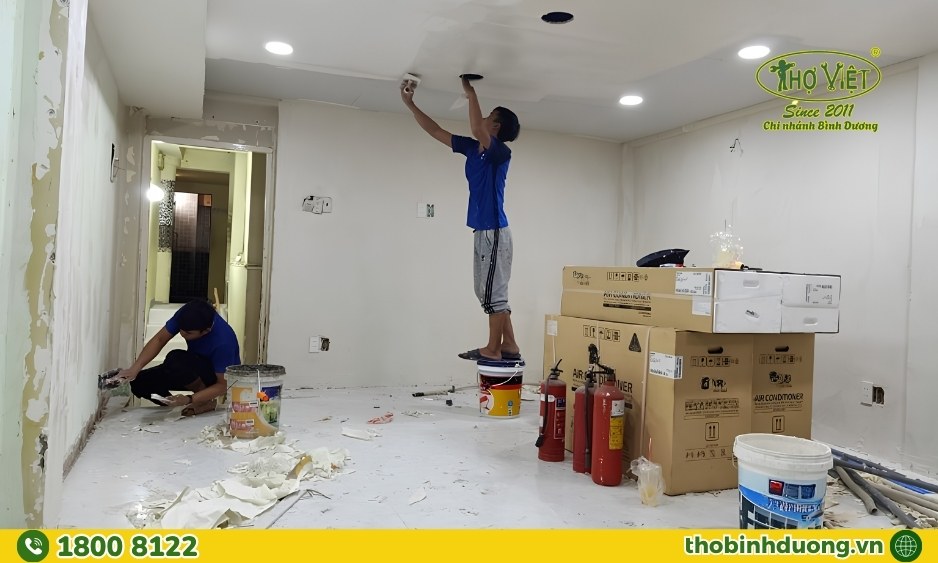Quy trình sơn nhà Thợ Bình Dương