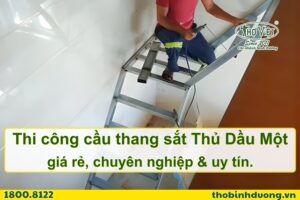 Báo giá thi công cầu thang sắt Thủ Dầu Một