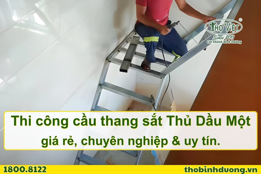 Báo giá thi công cầu thang sắt Thủ Dầu Một