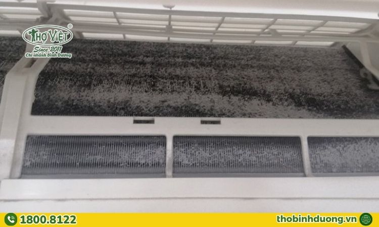 Dàn lạnh vẫn còn bụi bẩn sau khi vệ sinh