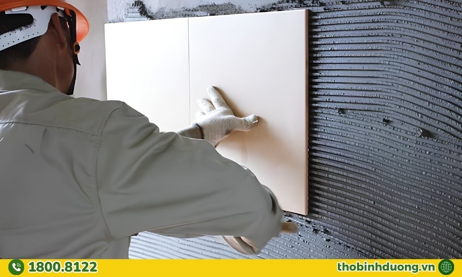 05 bước đục gạch cũ, lát gạch mới
