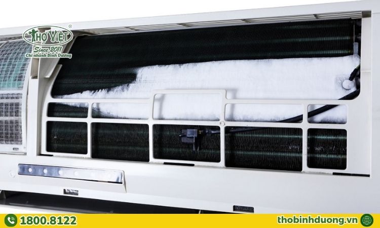 Máy lạnh thiếu gas gây đóng tuyết dàn lạnh