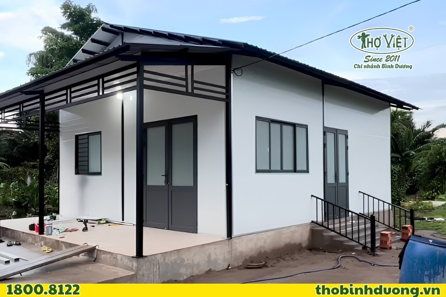 Khu vực có thợ thi công nhà tiền chế An Phú