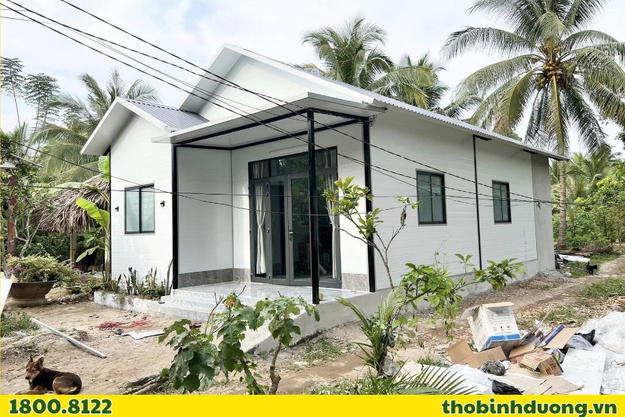 Khu vực có thi công nhà tiền chế Thuận Giao