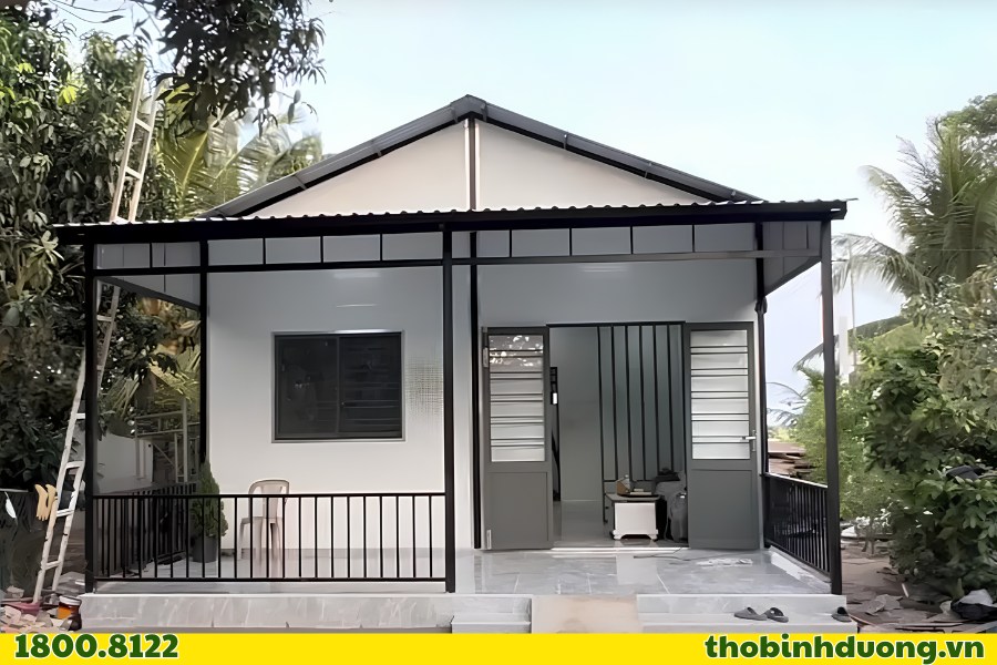 Khu vực làm nhà tiền chế Vĩnh Phú