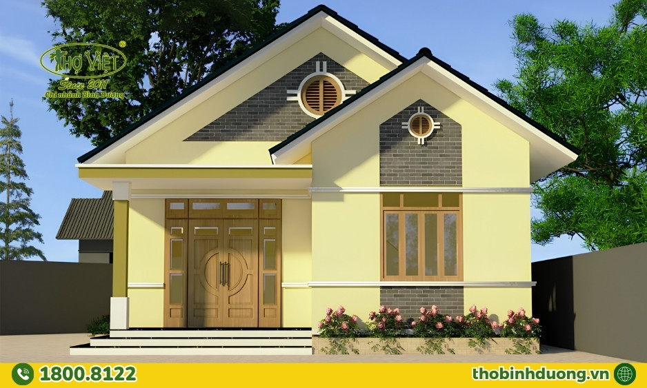 Chọn màu nội thất cho nhà màu vàng kem nhạt
