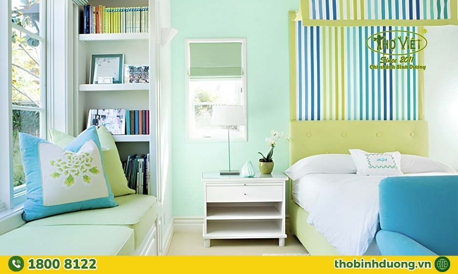 Tông màu Pastel và Earth Tone sơn phòng ngủ