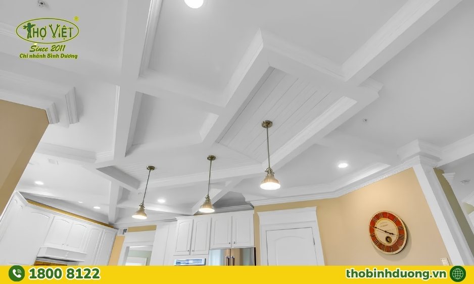 Phong cách sơn viền trần nhà hiện đại
