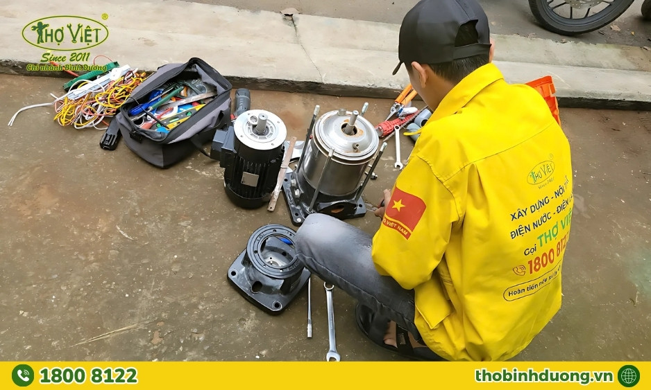 Tổng hợp hạng mục sửa máy bơm nước Thuận An