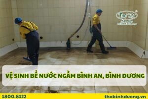 Dịch vụ vệ sinh bể nước ngầm Bình An, Bình Dương chuyên nghiệp