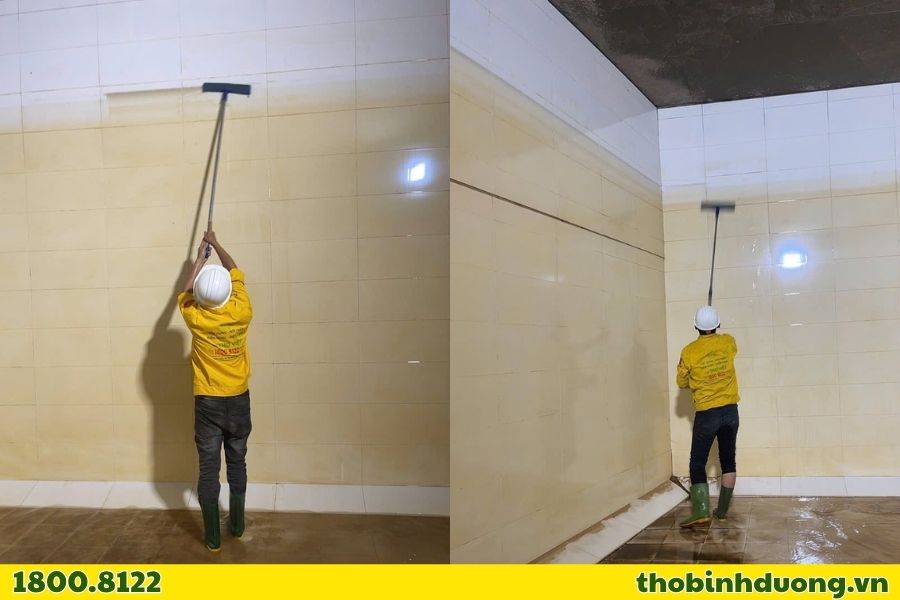 Quy trình vệ sinh bể nước ngầm Bình An