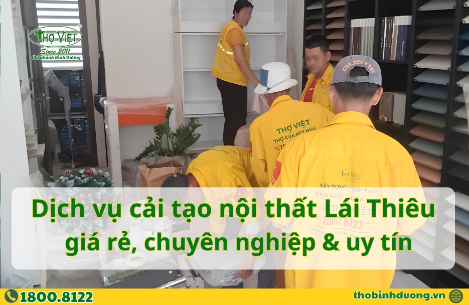 Báo giá cải tạo nội thất Lái Thiêu, Thuận An