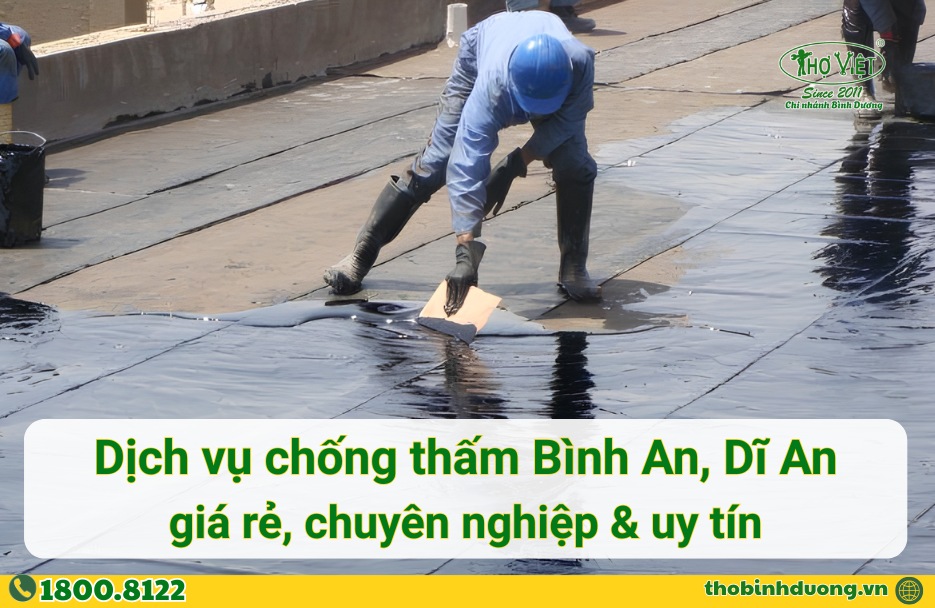 Báo giá chống thấm Bình An, Dĩ An