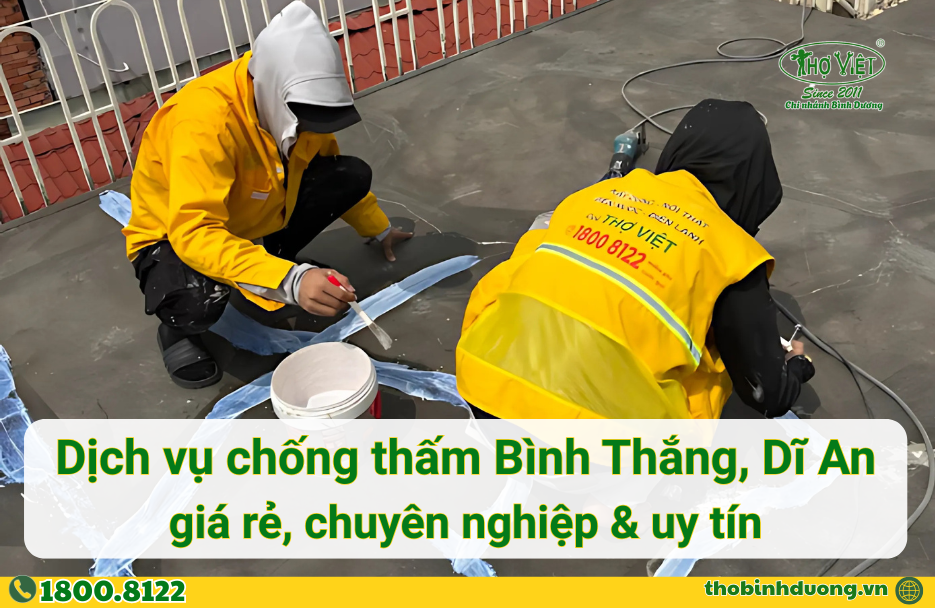 Báo giá chống thấm Bình Thắng, Bình An