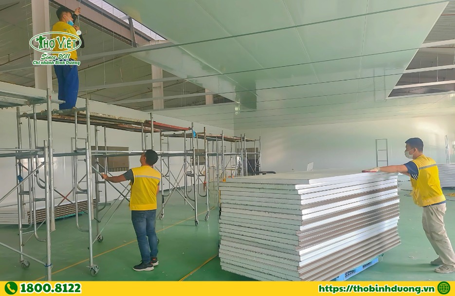 Hạng mục lắp vách Panel Thợ Bình Dương