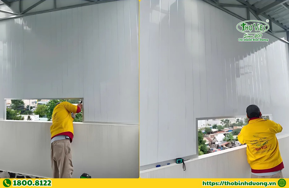 Hạng mục thi công vách Panel