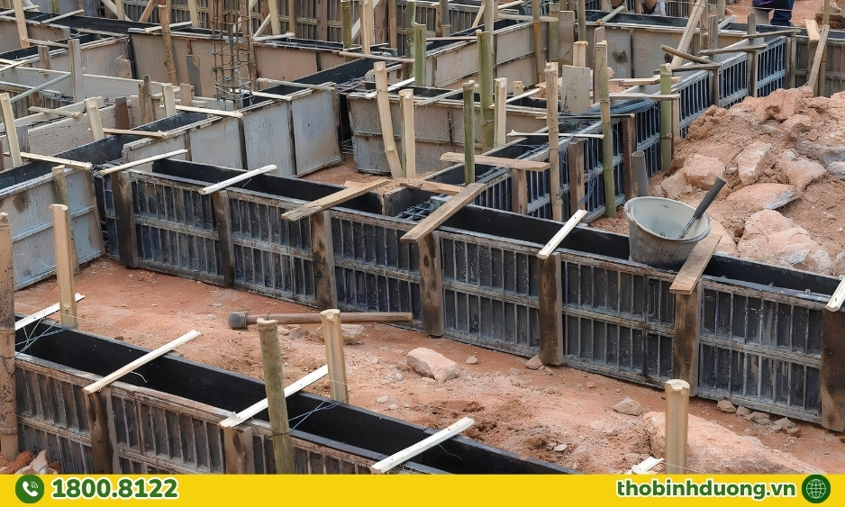 Chuẩn bị cốp pha và cốt thép khi đổ bê tông