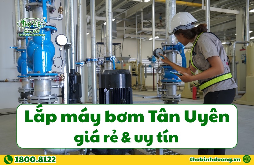 Báo giá lắp máy bơm Tân Uyên