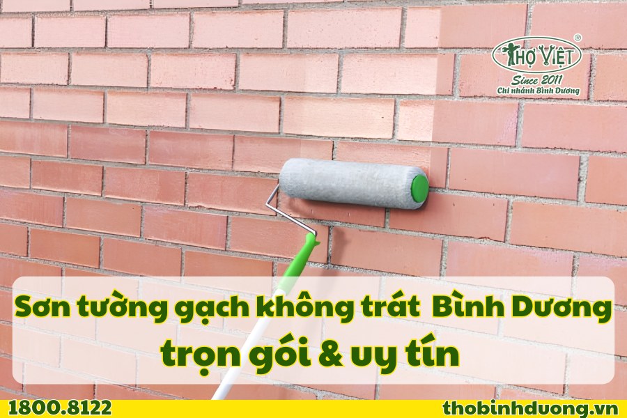 Báo giá sơn tường gạch không trát Bình Dương