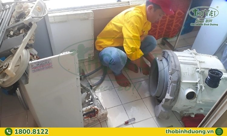 Quy trình sửa máy giặt chuyên nghiệp
