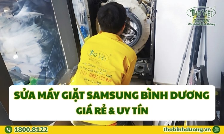 Báo giá sửa máy giặt Samsung Bình Dương