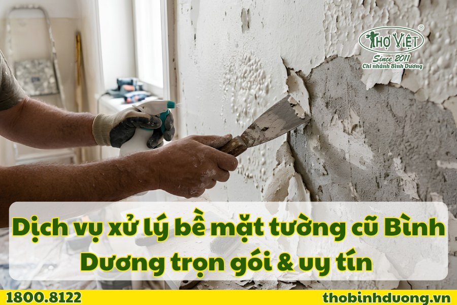 Tường cũ xử lý bề mặt, dịch vụ uy tín giá rẻ