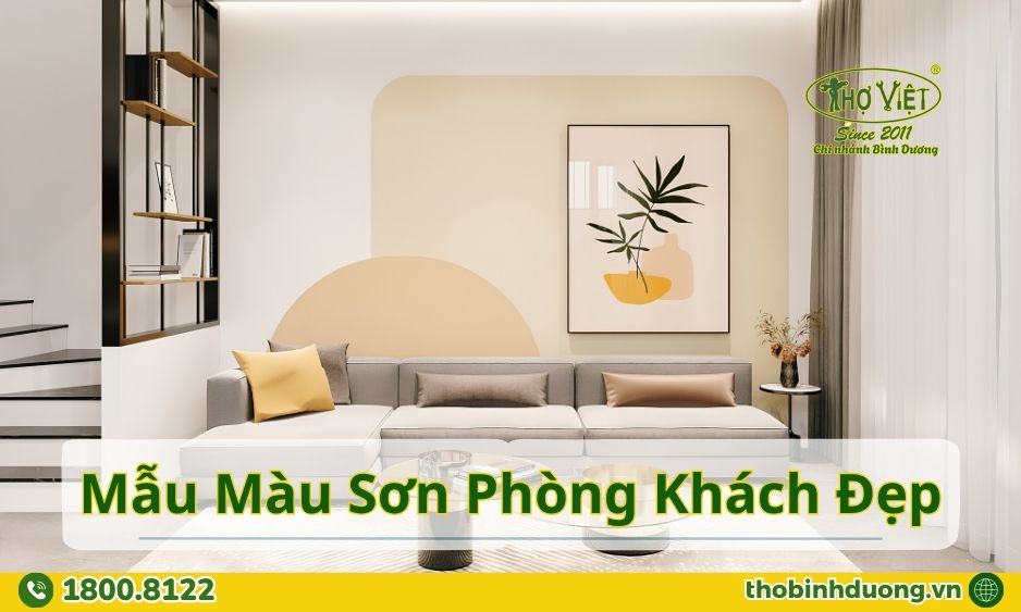 TOP màu sơn phòng khách đẹp hiện nay