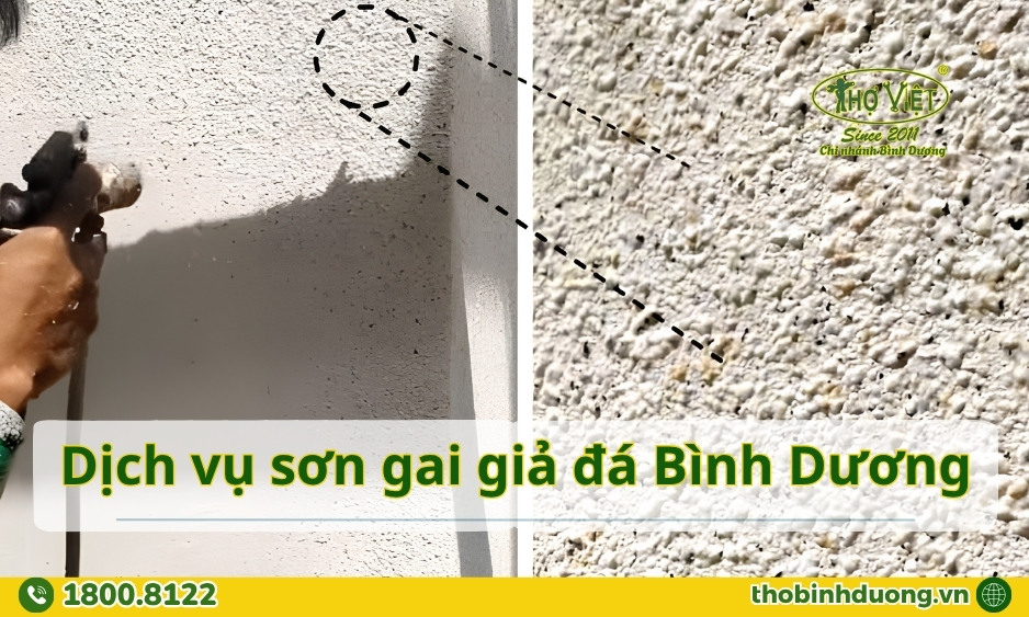 Báo giá sơn gai giả đá Bình Dương