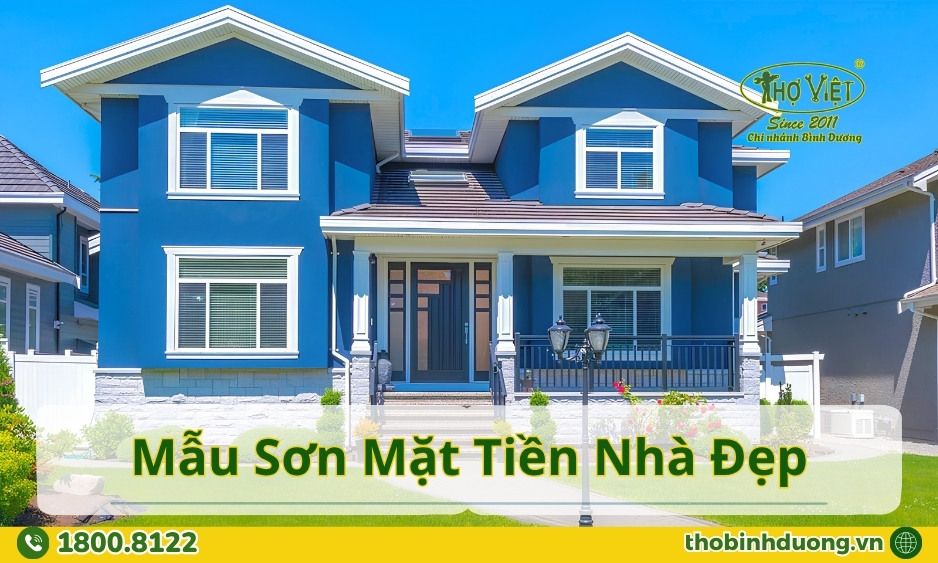 Mẫu sơn mặt tiền nhà đẹp