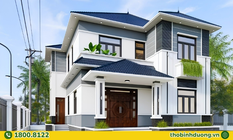 Nguyên tắc phối màu sơn mặt tiền nhà đẹp