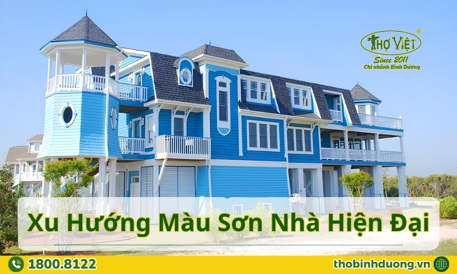 Xu hướng màu sơn nhà hiện đại