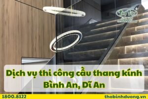 Báo giá thi công cầu thang kính Bình An