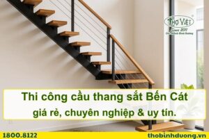 Báo giá thi công cầu thang sắt Bến Cát