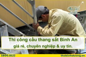 Báo giá thi công cầu thang sắt Bình An