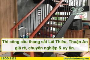 Báo giá thi công cầu thang sắt Lái Thiêu